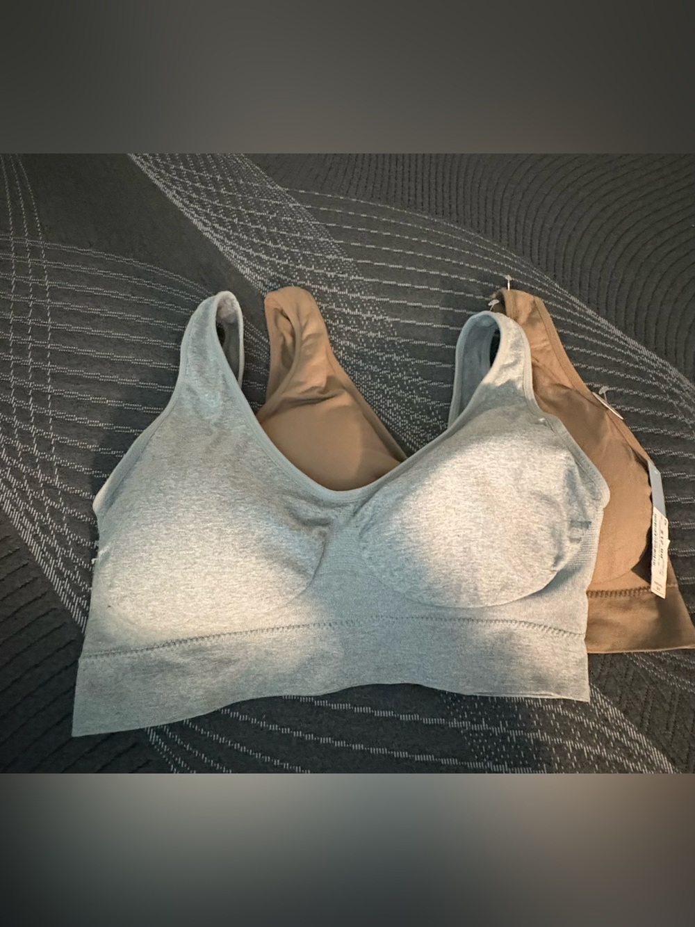 a new day Wireless Seamless Bra - Gray & Tan